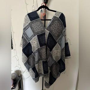 Blue Patchwork Shirt 3XL